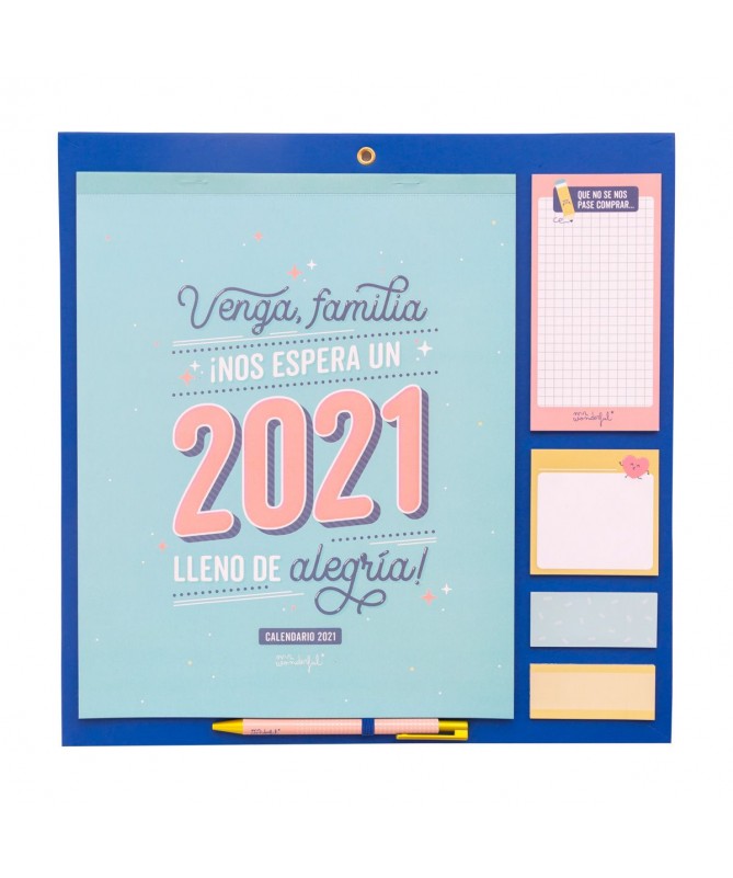 ¡Nos espera un 2021 lleno de alegría! Venga família Calendario familiar